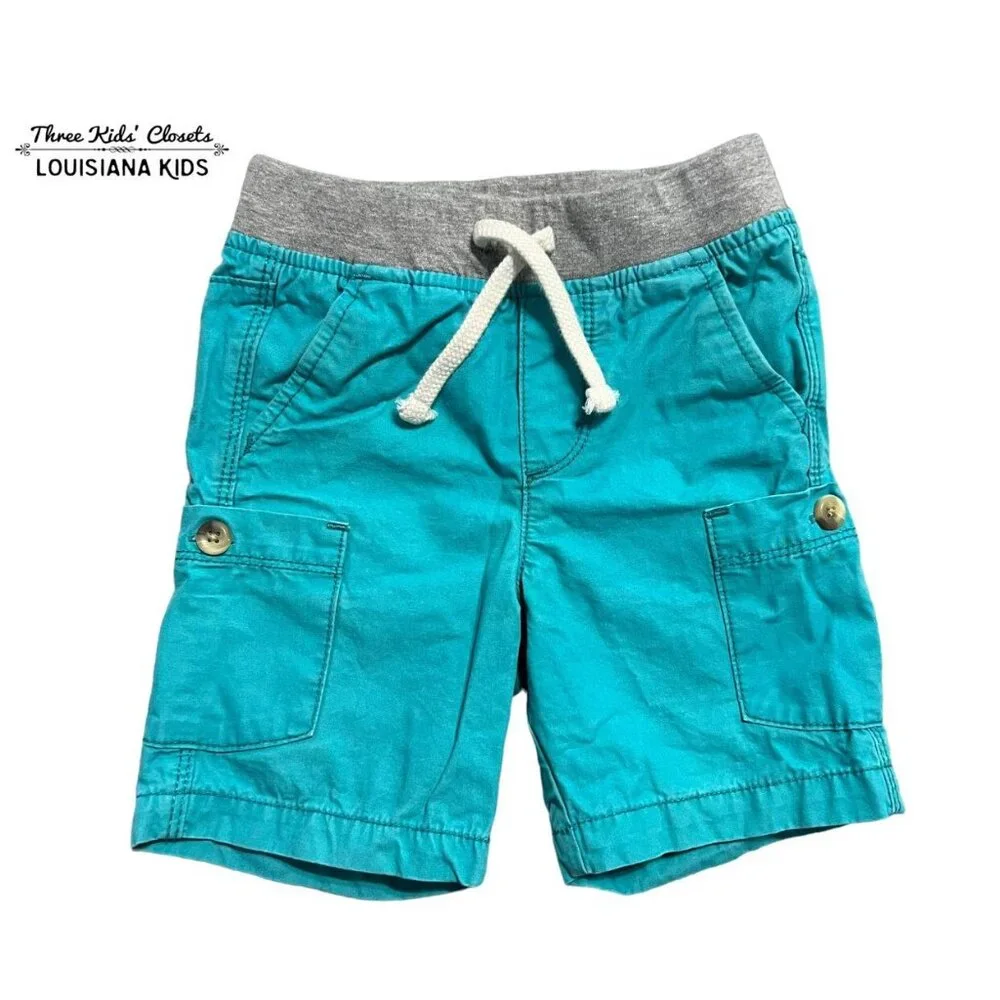 Old Navy 2T Bright Blue Pull-On Drawstring Shorts